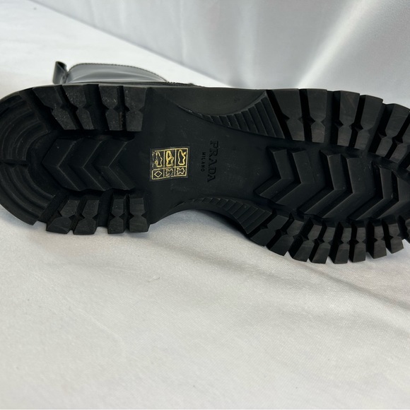 Prada Spazzaloto Leather Combat Boots - Picture 12 of 13